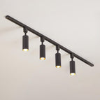 Large 4-lights: Diameter 59 in x H 11 in / Black / Warm Light