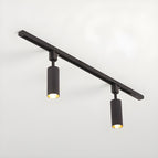Large 2-lights: Diameter 39 in x H 11 in / Black / Warm Light