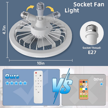 Sleek Flush Mount Ceiling Fan with Integrated LED Light | Modern Design for Enhanced Comfort 3