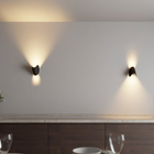 Sleek Semi-Circle Wall Sconce | Modern Minimalist Design with Dual Directional Light for Dynamic Illumination 0