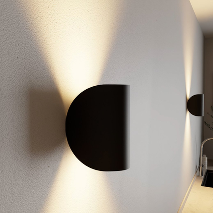 Sleek Semi-Circle Wall Sconce | Modern Minimalist Design with Dual Directional Light for Dynamic Illumination 3