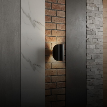 Sleek Semi-Circle Wall Sconce | Modern Minimalist Design with Dual Directional Light for Dynamic Illumination 7