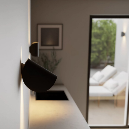 Sleek Semi-Circle Wall Sconce | Modern Minimalist Design with Dual Directional Light for Dynamic Illumination 8