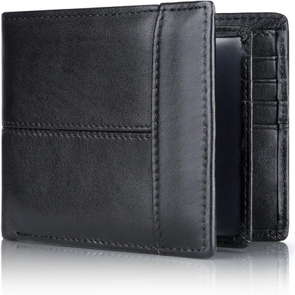 SlimArmor | RFID-Blocking Leather Bifold Wallet for Men with 16 Card Slots | Durable Design for Everyday Use 0