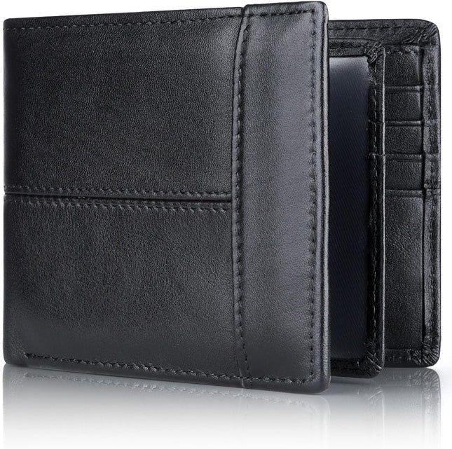 SlimArmor | RFID-Blocking Leather Bifold Wallet for Men with 16 Card Slots | Durable Design for Everyday Use 0