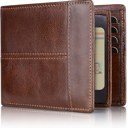 SlimArmor | RFID-Blocking Leather Bifold Wallet for Men with 16 Card Slots | Durable Design for Everyday Use 1