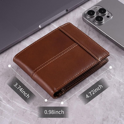 SlimArmor | RFID-Blocking Leather Bifold Wallet for Men with 16 Card Slots | Durable Design for Everyday Use 6