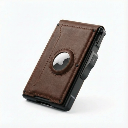 Slim Pop-Up Wallet with AirTag Pocket & RFID Blocking | Compact Design for Easy Tracking 10