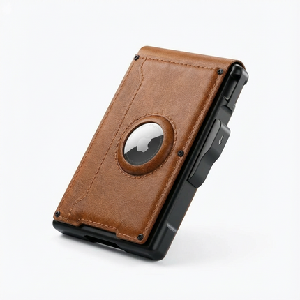 Slim Pop-Up Wallet with AirTag Pocket & RFID Blocking | Compact Design for Easy Tracking 9