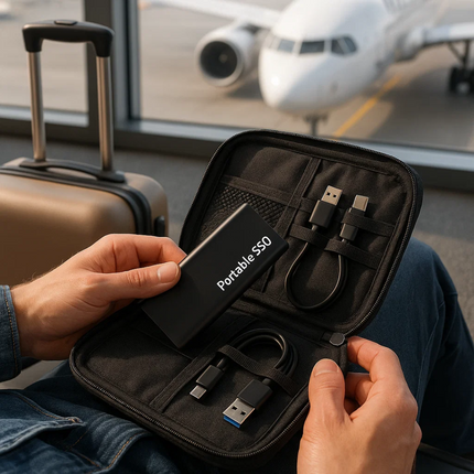 Slim Storage | 64GB USB-C External Hard Drive with Fast Connectivity | Portable Design for Effortless File Management 2