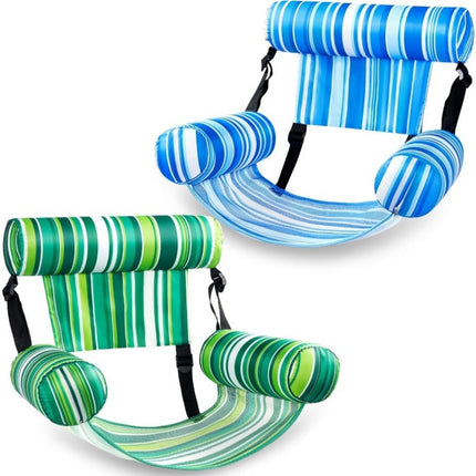 Sloosh Tropic-Ease | Inflatable Pool Float Chair with Adjustable Backrest | Lightweight Design for Ultimate Relaxation 10