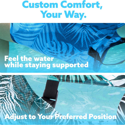 Sloosh Tropic-Ease | Inflatable Pool Float Chair with Adjustable Backrest | Lightweight Design for Ultimate Relaxation 3