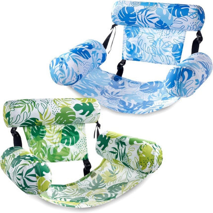 Sloosh Tropic-Ease | Inflatable Pool Float Chair with Adjustable Backrest | Lightweight Design for Ultimate Relaxation 9