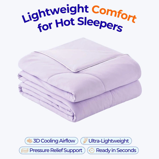 Slumblr | Dual Sided Cooling Comforter with Lightweight Silky Fabric | Breathable Design for Summer Sleep 1