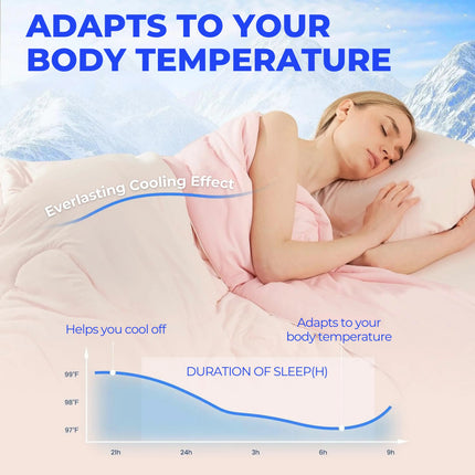 Slumblr | Dual Sided Cooling Comforter with Lightweight Silky Fabric | Breathable Design for Summer Sleep 2