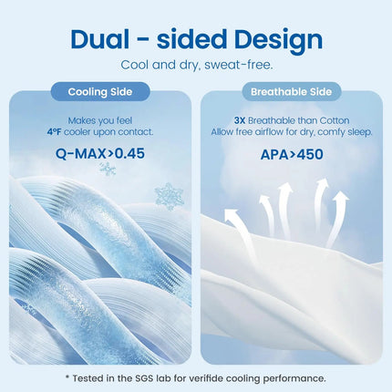 Slumblr | Dual Sided Cooling Comforter with Lightweight Silky Fabric | Breathable Design for Summer Sleep 3