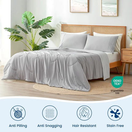 Slumblr | Dual Sided Cooling Comforter with Lightweight Silky Fabric | Breathable Design for Summer Sleep 8