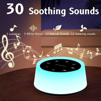 Slumblr | Portable White Noise Machine with RGB Night Light & USB Rechargeable Design for Sleep and Relaxation 2