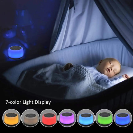 Slumblr | Portable White Noise Machine with RGB Night Light & USB Rechargeable Design for Sleep and Relaxation 5