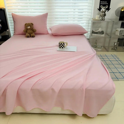 Slumblr | Soft Flat Bedsheet Set with 2 Pillowcases | Comfortable Bedding for All Bed Sizes 7