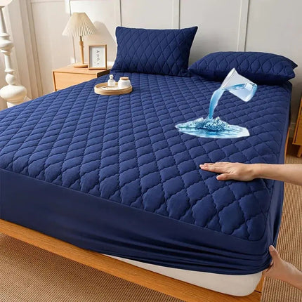 Slumblr | Waterproof Mattress Protector with Quilted Cushioning | Secure Fit for Comfortable Sleep 12