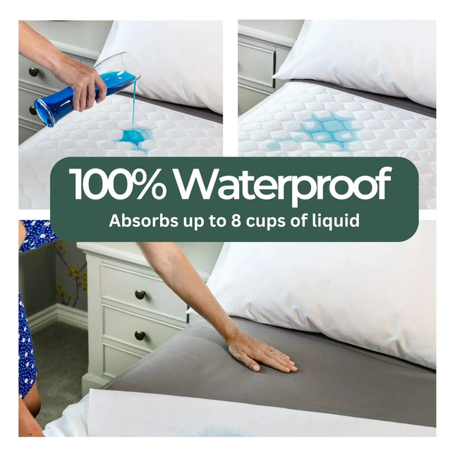 Slumblr | Waterproof Mattress Protector with Quilted Cushioning | Secure Fit for Comfortable Sleep 2