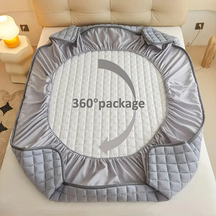 Slumblr | Waterproof Mattress Protector with Quilted Cushioning | Secure Fit for Comfortable Sleep 8