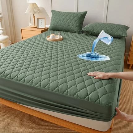 Slumblr | Waterproof Mattress Protector with Quilted Cushioning | Secure Fit for Comfortable Sleep 9