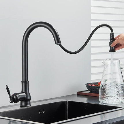 SmartSpout | Kitchen Faucet with Pull-Out Spray & Touch Sensor | Antique Bronze Finish for Effortless Use 5