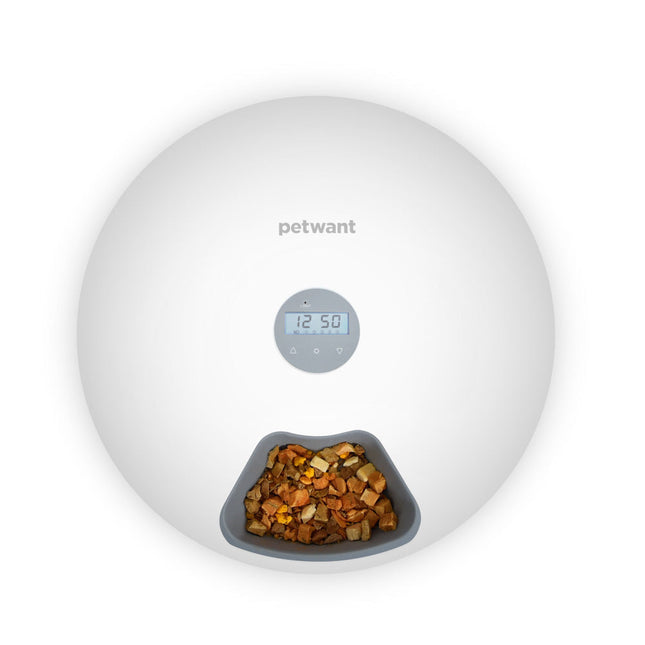 Smart Automatic Feeder | Automatic Pet Feeder with Six Meal Compartments | Convenient Feeding Solution for Cats and Dogs 0