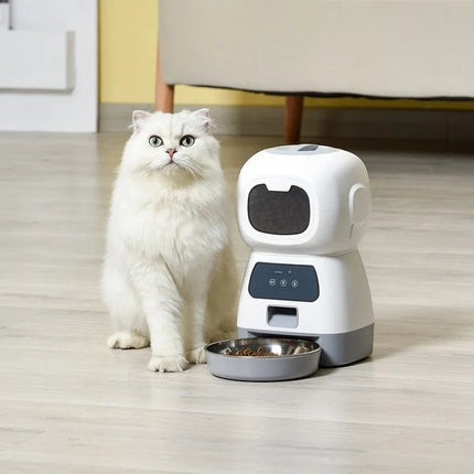 Smart Automatic Pet Feeder | Programmable Feeding Solution with Voice Recording for Happy Pets 0