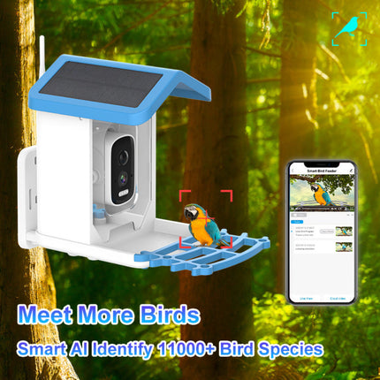 Smart Bird Feeder Camera | Outdoor Solar-Powered Device with HD Video Capture | Effortless Birdwatching for Nature Enthusiasts 2