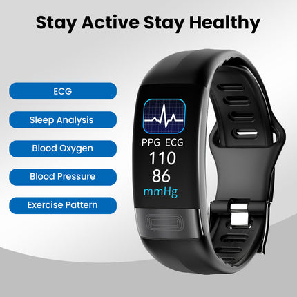 Smart Bracelet Fitness Tracker with ECG & Blood Oxygen Monitoring | Sleek Design for Daily Health Insights 1