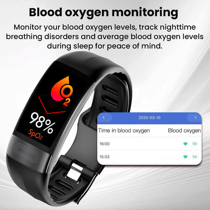 Smart Bracelet Fitness Tracker with ECG & Blood Oxygen Monitoring | Sleek Design for Daily Health Insights 2