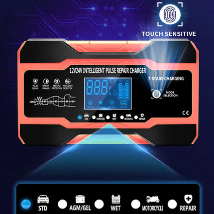 Smart Car Battery Charger | 12V Automatic Charger with LCD Display | Universal Compatibility for Effortless Battery Care 3