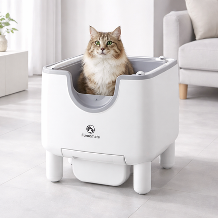 Smart Cat Litter Box | Automatic Self-Cleaning with Odor Control | Open-Top Design for Effortless Cleanliness 0