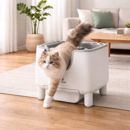 Smart Cat Litter Box | Automatic Self-Cleaning with Odor Control | Open-Top Design for Effortless Cleanliness 1