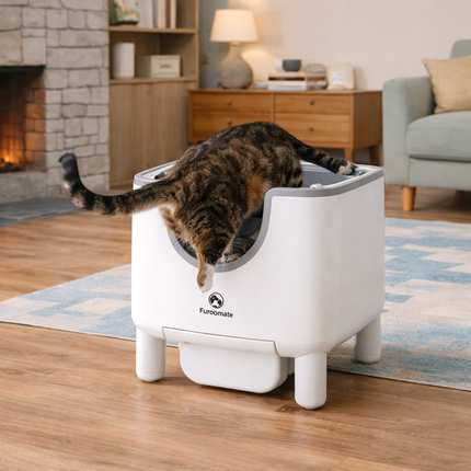 Smart Cat Litter Box | Automatic Self-Cleaning with Odor Control | Open-Top Design for Effortless Cleanliness 2