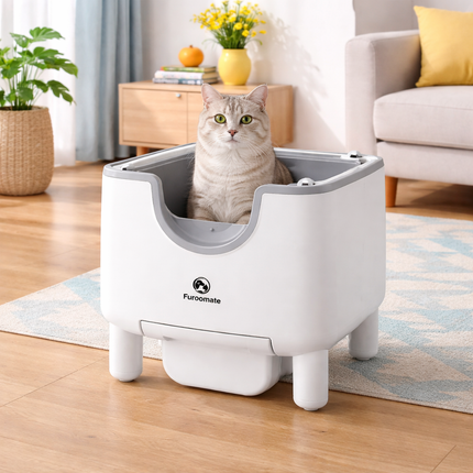 Smart Cat Litter Box | Automatic Self-Cleaning with Odor Control | Open-Top Design for Effortless Cleanliness 3