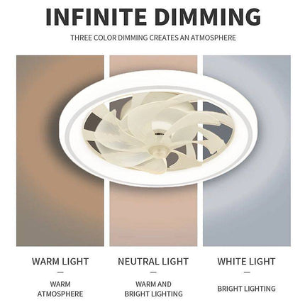 Smart Ceiling Fan with LED Lights & Dimmable Features | Modern Flush Mount Design for Year-Round Comfort 2