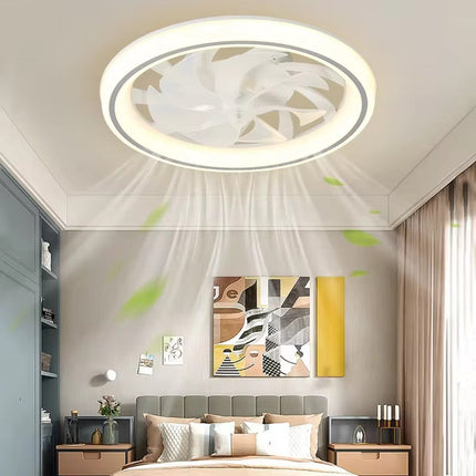 Smart Ceiling Fan with LED Lights & Dimmable Features | Modern Flush Mount Design for Year-Round Comfort 3