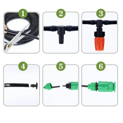 Smart Garden Irrigation System | Pro Sprinkler Set with Custom Nozzles for Efficient Water Conservation 5