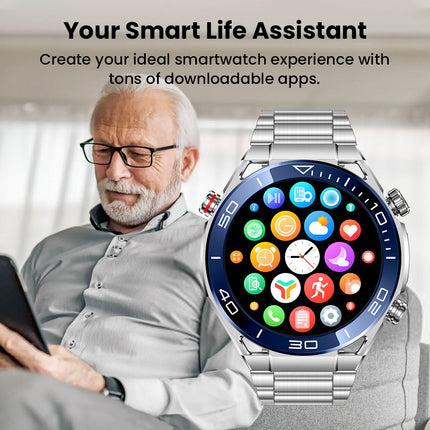 Smart Health Monitor | Smartwatch with ECG & Blood Glucose Tracking | Bluetooth Connectivity for Continuous Wellness Monitoring 10