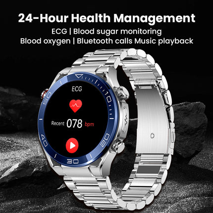 Smart Health Monitor | Smartwatch with ECG & Blood Glucose Tracking | Bluetooth Connectivity for Continuous Wellness Monitoring 2