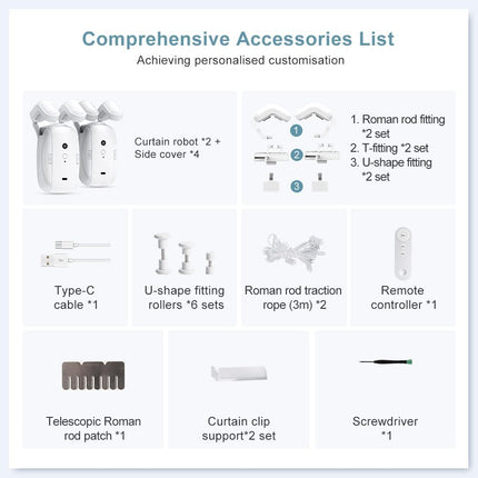 Smart Home | Automatic Curtain Opener with Bluetooth Control | Whisper-Quiet Operation for Effortless Living 2
