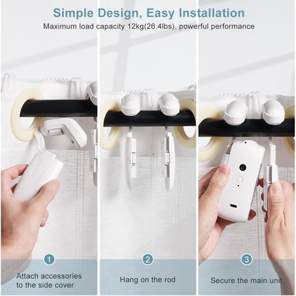 Smart Home | Automatic Curtain Opener with Bluetooth Control | Whisper-Quiet Operation for Effortless Living 5