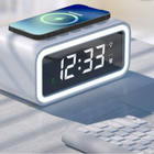 Smart Home | Digital Alarm Clock with Qi Wireless Charging & Adjustable Brightness | Sleek Design for Convenience 0