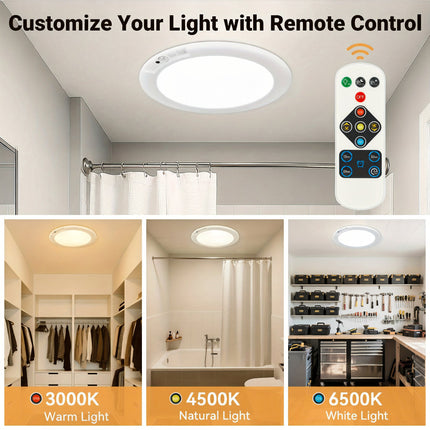 Smart Home | Motion Sensor LED Ceiling Light with Rechargeable Battery | Wireless Lighting Solution for Convenience 3