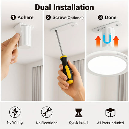 Smart Home | Motion Sensor LED Ceiling Light with Rechargeable Battery | Wireless Lighting Solution for Convenience 4