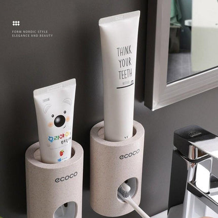 Smart Hygiene | Automatic Toothpaste Dispenser with Wall Mount for Organized Bathroom 0